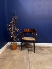 Antique Oak Captain's Chair