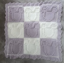 Crochet bobble blankets size