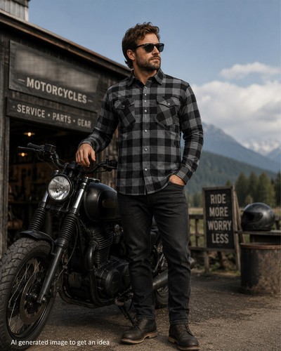 Motorcycle shirt jacket made - jacket,