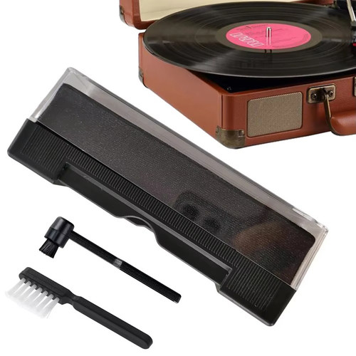 Vinyl record cleaning brush - record,