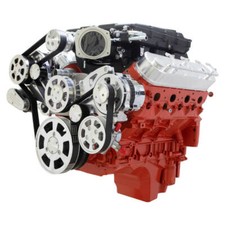 CVF Chevy LS Engine Whipple 2.9L Serpentine Kit w/ Alternator Only - Polished