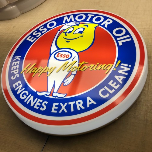 Esso oildrop boy illuminated - esso,