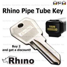 Rhino / Van Guard / Pipe Tube Carrier / Spare Replacement Keys cut to your code 