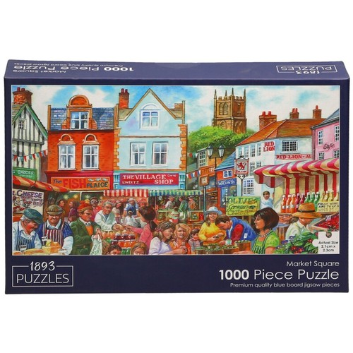 Market square 1000 piece - market,