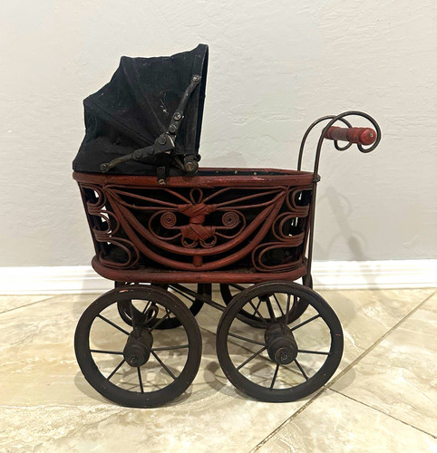 Vintage victorian style wicker - style,