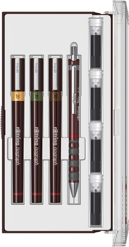 Rotring isograph junior set - rotring, 3x