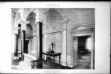 Old Staircase NoWhitehall London Ink Photo Sprague Co London 1884