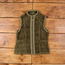 Vintage Woolrich Outdoor Gilet M 90s Fleece Fleece Green Womens