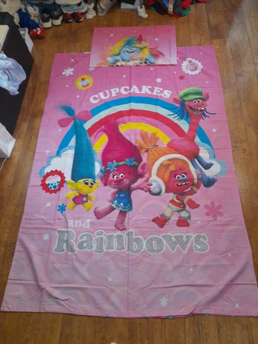 Trolls single bed duvet cover - single,