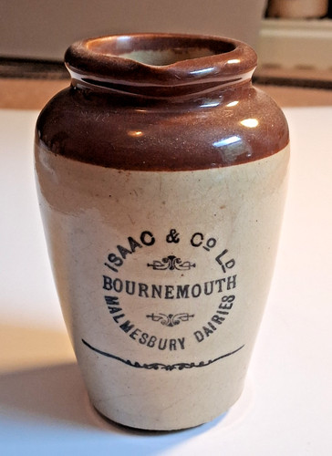 Antique brown top cream pot - antique,