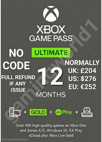 Xbox game pass - ultimate, 12
