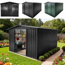 Metal Garden Shed 6X4ft 8X6ft 8X10ft Outdoor Garden Storage Shed for Tool Bike