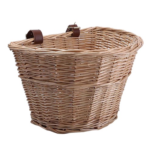 Wicker front handlebar bike - front,