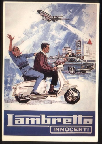 Modern postcard lambretta - modern, postcard: