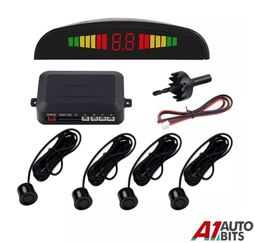 Black parking sensors car - black,