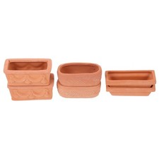  6 Pcs Small Clay Flower Pots Mini Succulent Planter Tiny Flowerpots