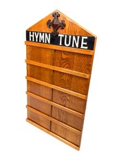 Antique Large Oak Wooden Hymn