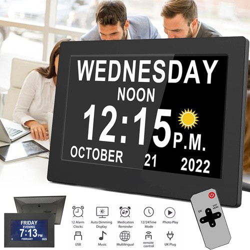 Digital alarm clock calendar - digital,