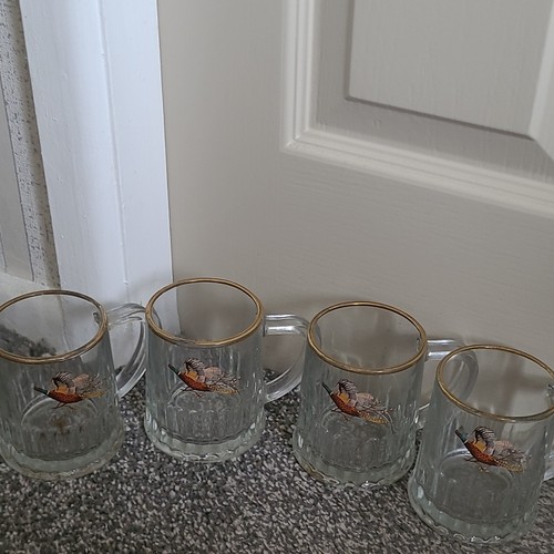 Set glass beer tankards - beer,