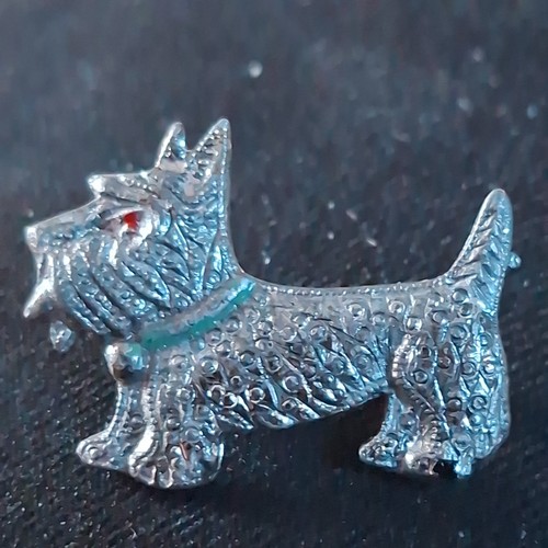 Vintage scottie dog brooch - vintage,