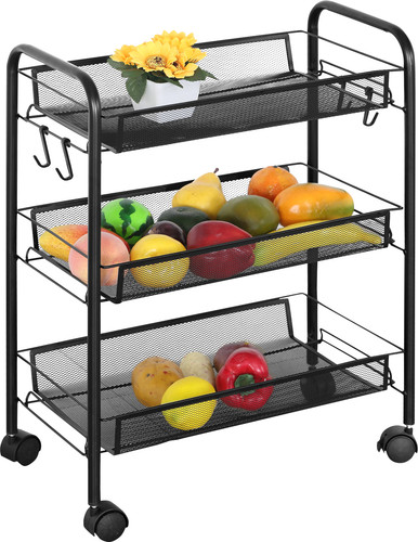 Tier metal kitchen trolley - metal,