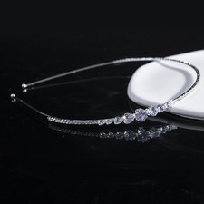 diamond hairband wedding bride