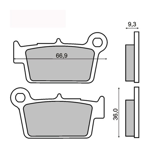 Rear brake pads smr 125 - pads,