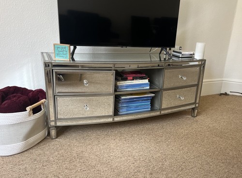 Silver mirrored glass