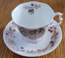 4 Set of Royal Doulton 2 Piece Set BRAMBLY HEDGE SUMMER Teacup & Saucer