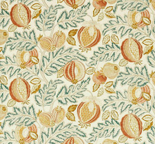 SANDERSON CURTAIN FABRIC Cantaloupe 110cm x 125  SANDSTONE/AGAVE  INDOOR/OUTDOOR