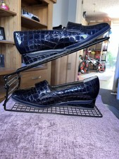  Van Dal Black Wedge Shoes Size 4EE Slip On 