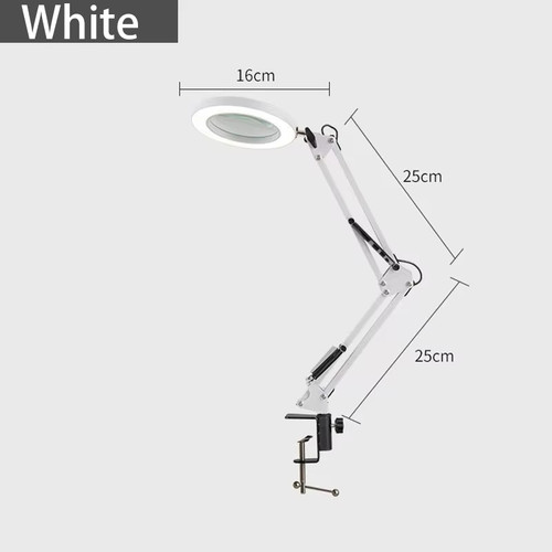 Magnifying glass desk light - desk,
