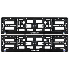 2 x BLACK NUMBER PLATE