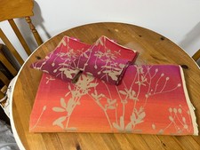 CLARISSA HULSE Designer 100% Cotton Double Size Duvet Set.Flambouyant Colours