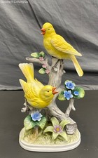Vintage Royal Crown Porcelain Yellow Birds Figurine