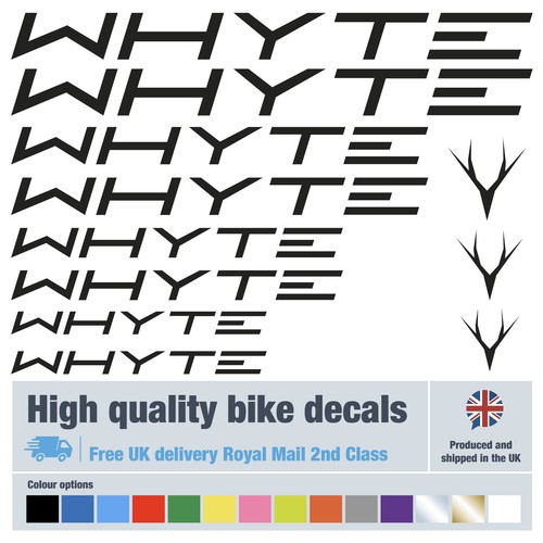 Whyte new italic bike - whyte, decals