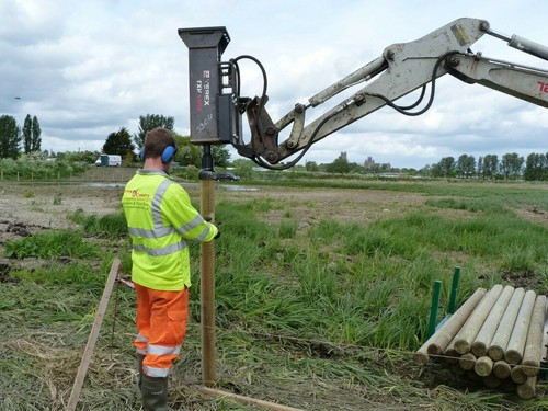 Post knocker driver for - post,