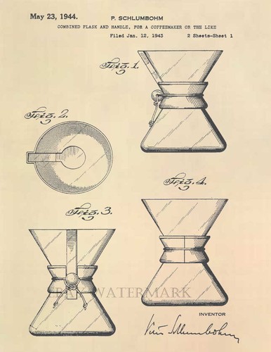 Chemex coffee pot patent - chemex,