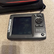 Lowrance Elite-5 DSI GPS Chartplotter Fish Finder Display Tested Needs Wire