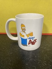 The Simpsons 'Body by Duff' Ceramic Mug Homer Simpson White 2014 Fox Official! 