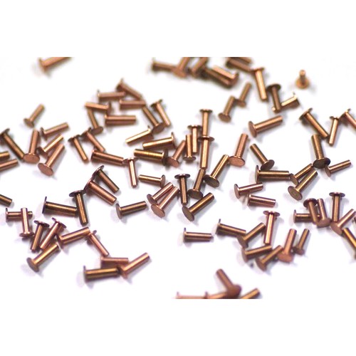 Copper watch dial feet