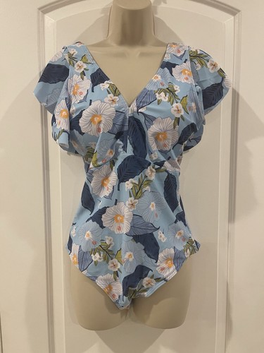 Binlowis blue flounce - m, floral