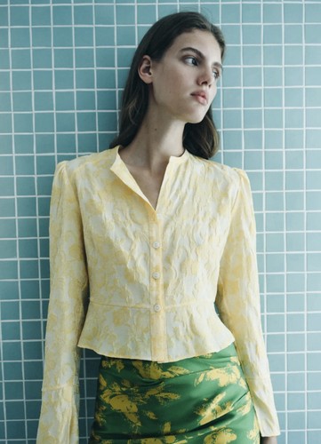 Zara woman jacquard blazer - woman,