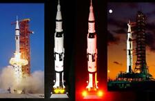 NASA LUNAR MOON LANDING MODEL SATURN V APOLLO ROCKET 1:300 LIGHT SCENES GLOW_300