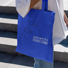 Studio Ghibli Totoro Tote Bag Cotton Shopper Film Movie TV Anime Manga Japanese