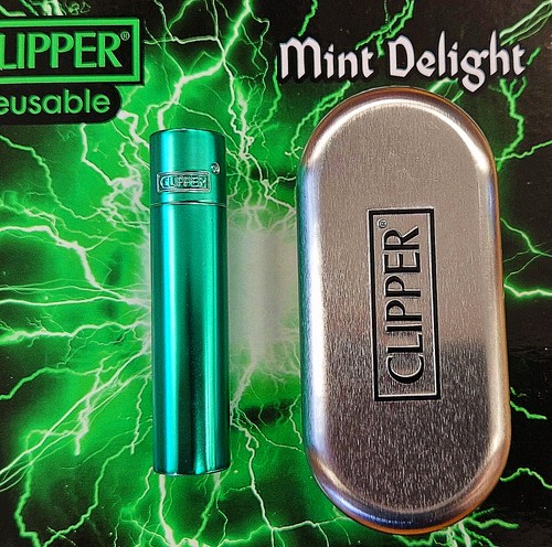 Metal mint clipper lighter - mint,
