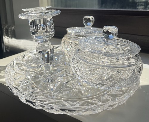 Vintage five piece crystal - vintage,