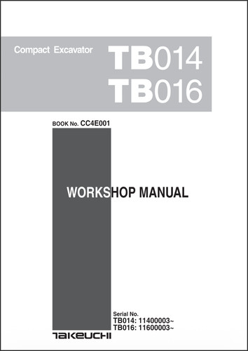 Pdf takeuchi tb014 tb016 - takeuchi,