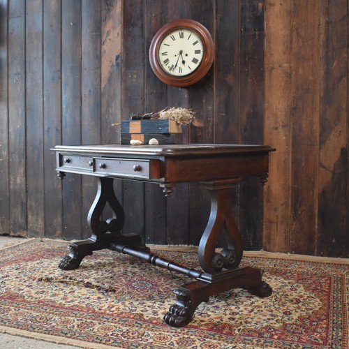 Antique 1835 library table - antique,