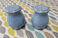 Denby Colonial Blue - Salt & Pepper Shakers / Cruet Set